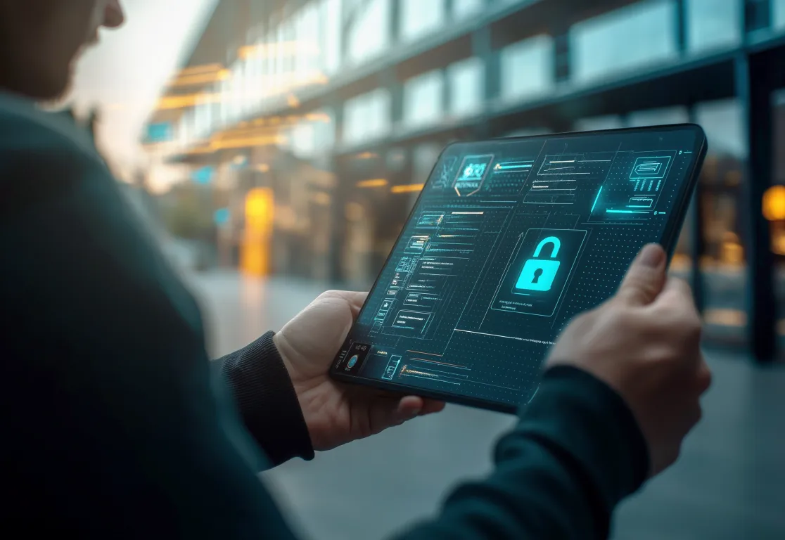 a person holding a tablet