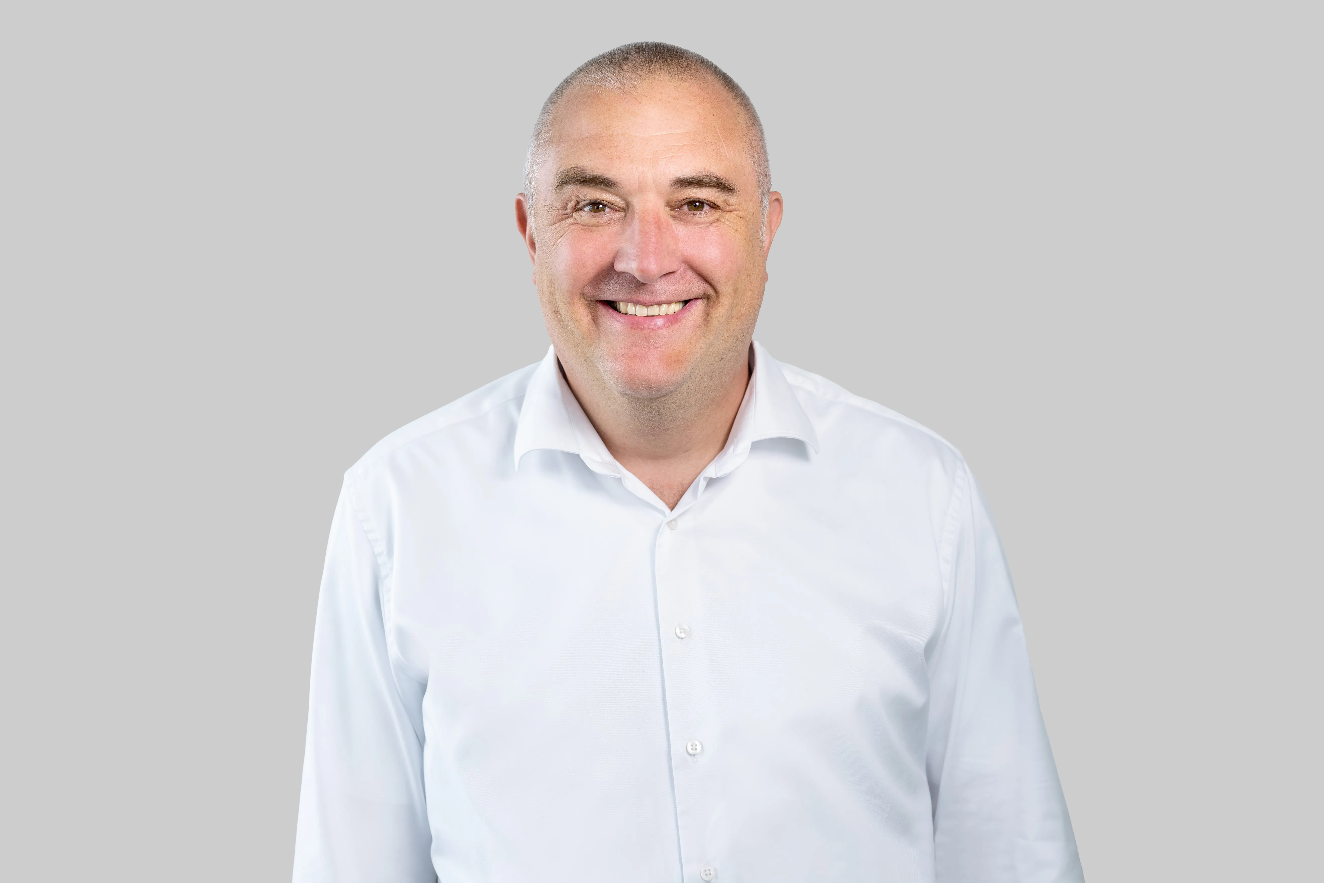 a man in a white shirt